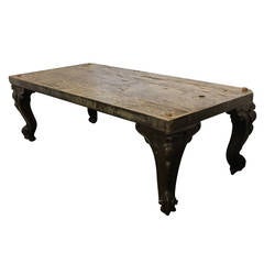 Antique Library Wood Table