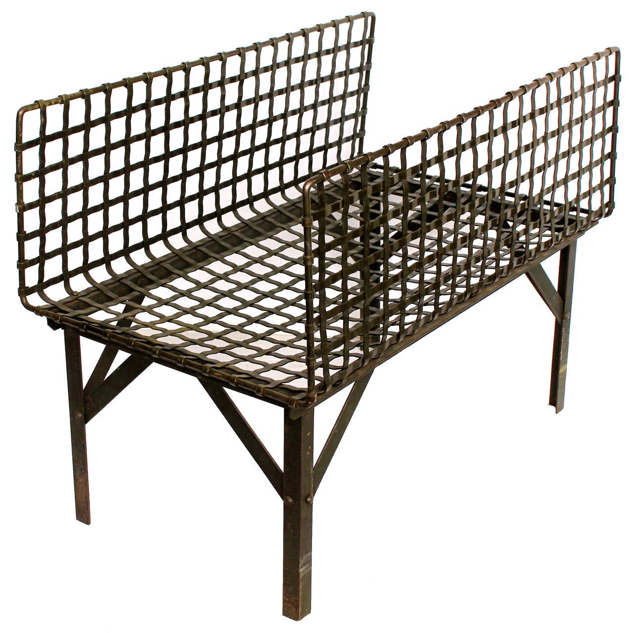 Vintage American Industrial Metal Stand For Sale at 1stdibs