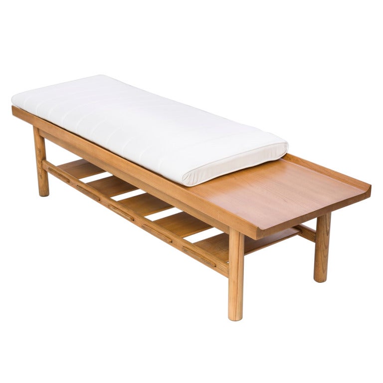 Mid Century Wood Bench By Lawrence Peabody For Sale At 1stdibs