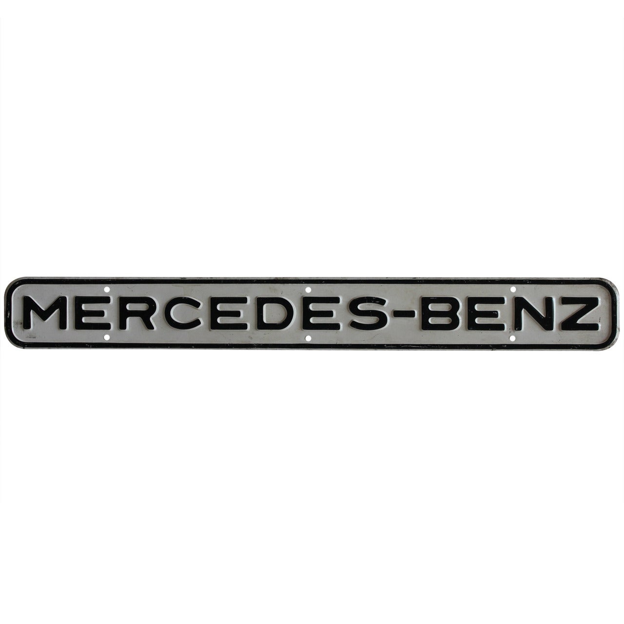 1930's Embossed Metal Sign Mercedes-Benz