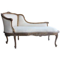 19th Century French Hand Carved Chase Lounge