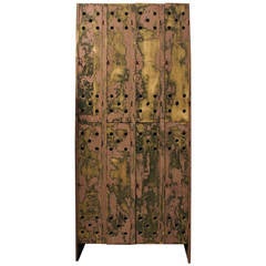 Antique American School Wood Lockers