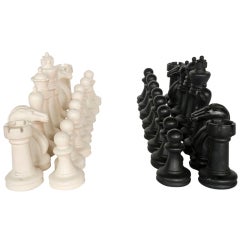 1960's Jaques style over sized chess set