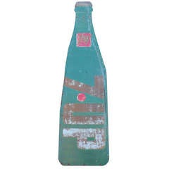 Vintage 12 Foot Tall Masonite 7 UP Bottle Sign