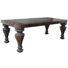 Antique Large Rustic Coffee Table