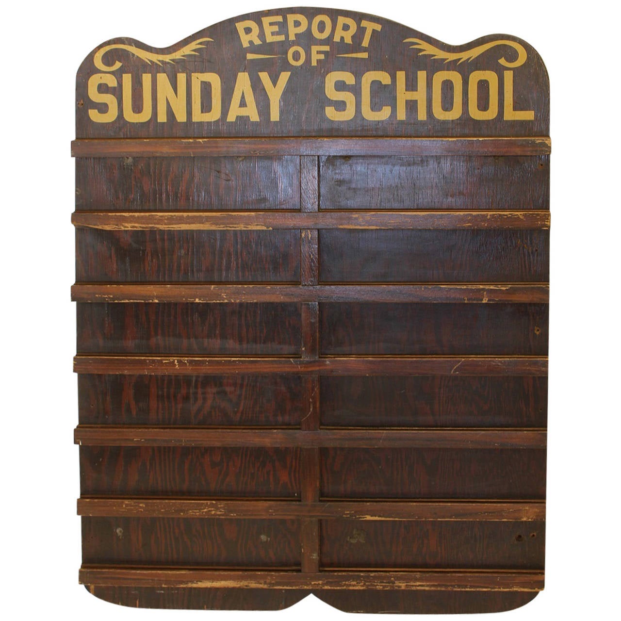 Antique "Sunday School" Wood Message Board at 1stdibs