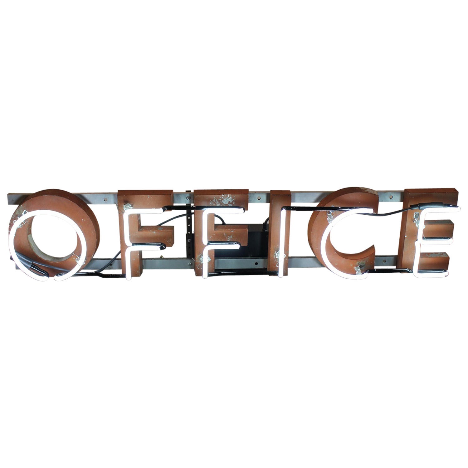 Vintage Neon Office Sign