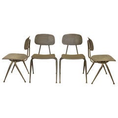 1950s American Metal School Chairs, More Available