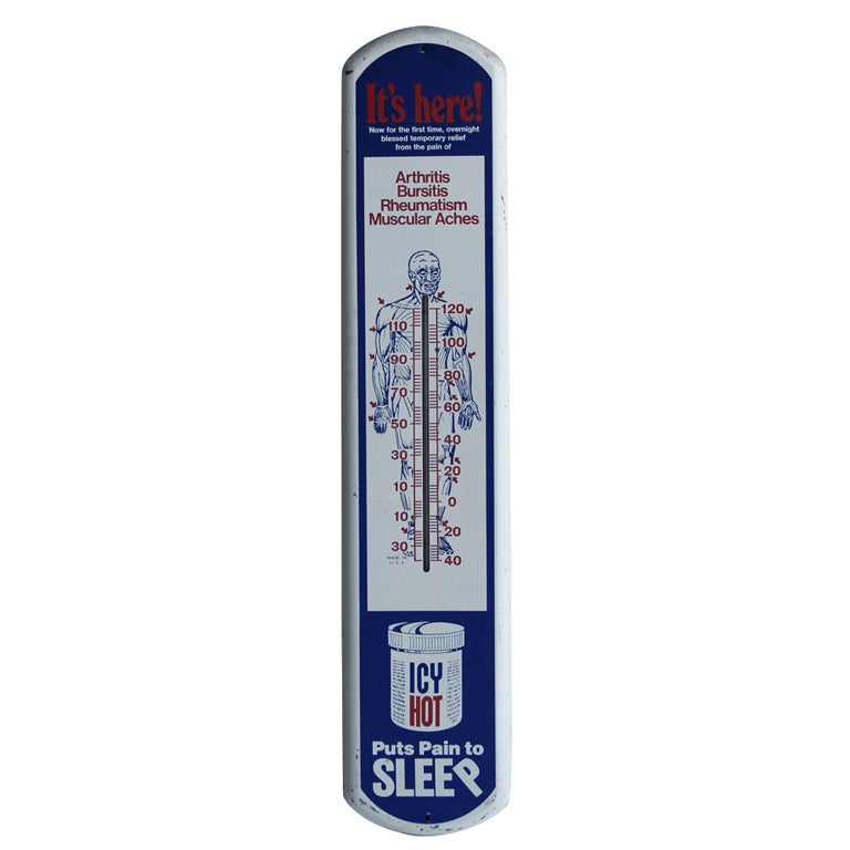 1950's Metal Thermometer