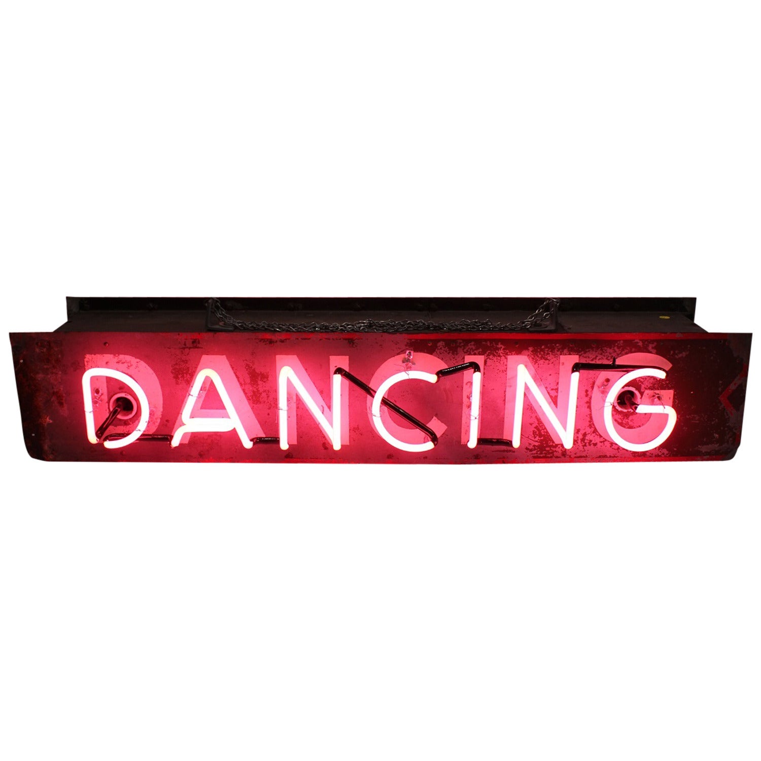 Vintage Double Sided Neon Sign "Dancing"
