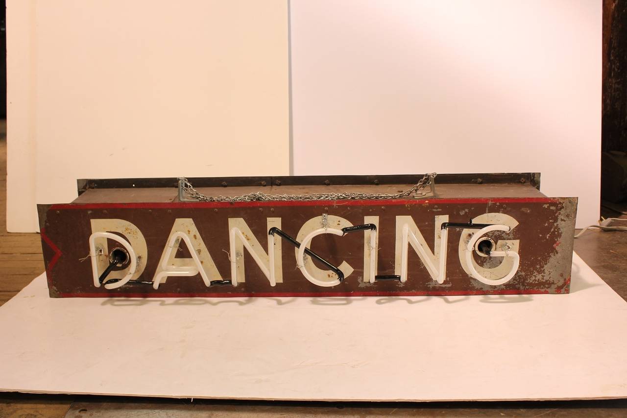 Vintage double-sided neon sign 
