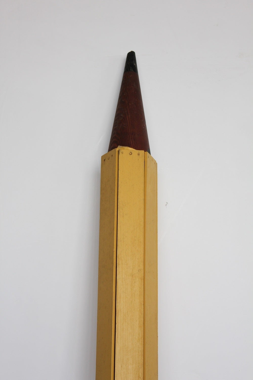 7ft Tall Folk Art Hand Made Wood Pencil
