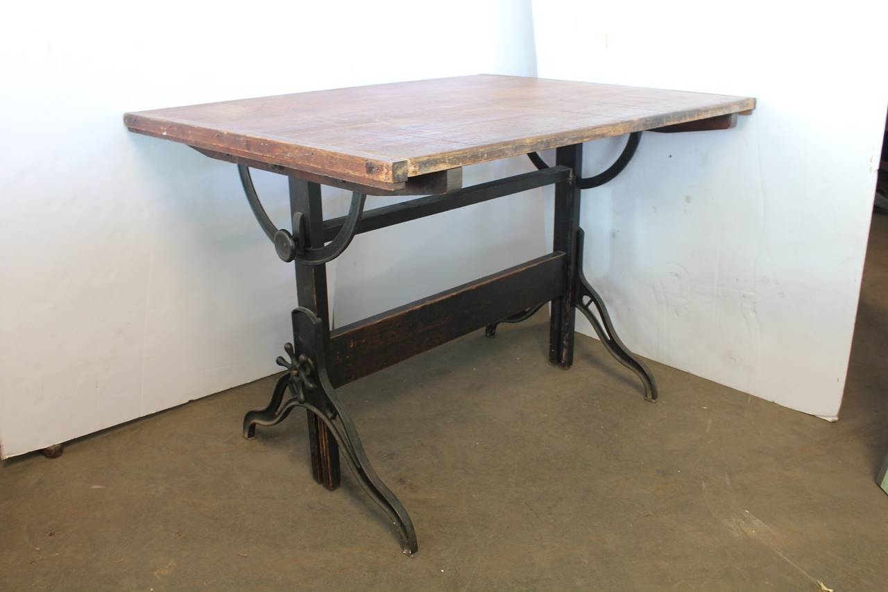 Antique American Drafting Table By Dietzgen