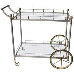 Aldo Tura Style Tea Cart/bar Cart