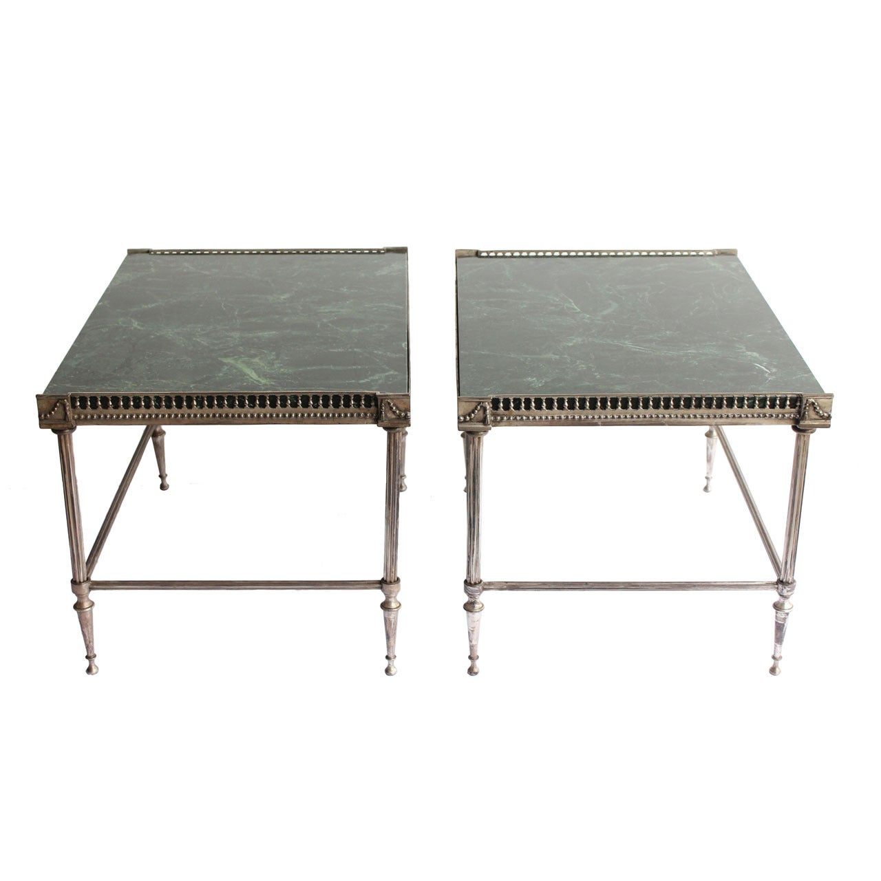 Pair of Jansen Style End Tables For Sale