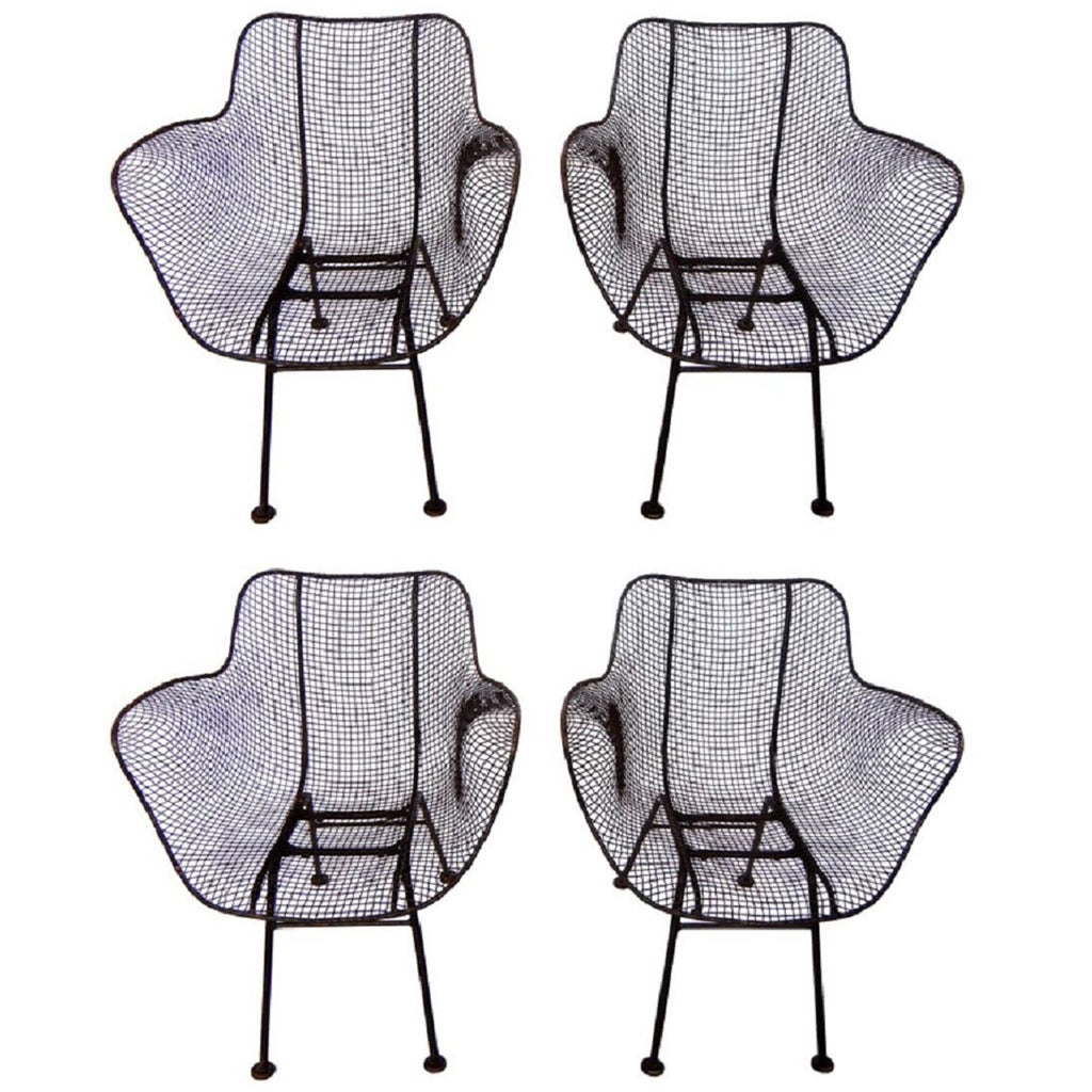 Four Russell Woodard Sculptura Chairs For Sale