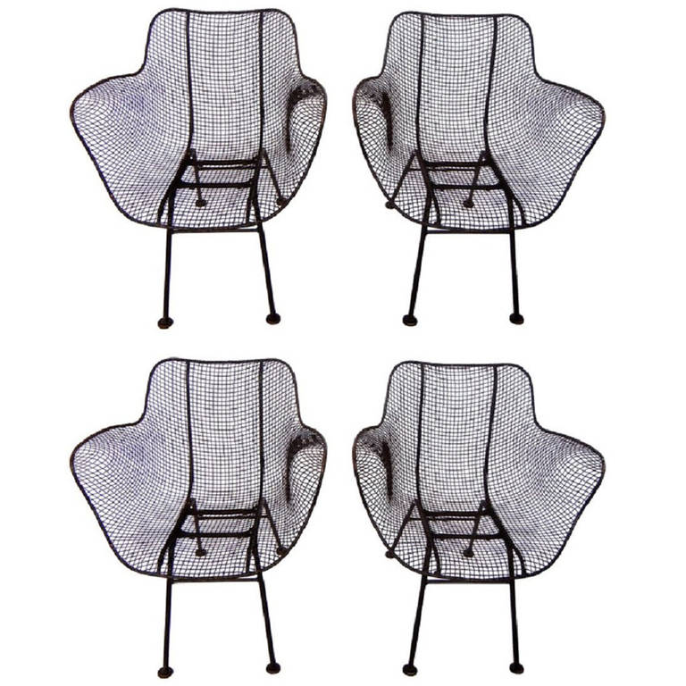 Four Russell Woodard Sculptura Chairs For Sale at 1stDibs