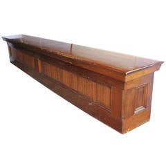 16 ft. Antique Store Wood Counter