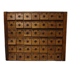 Antique American Safety Deposit Cabinet