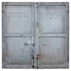 Antique Double Metal Industrial Doors