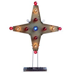 Car Dealer Double Sided Light Up Star Sign