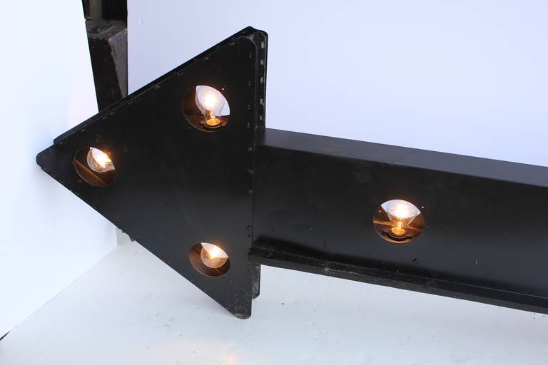 American Vintage Large, Double Sided Light Up Arrow