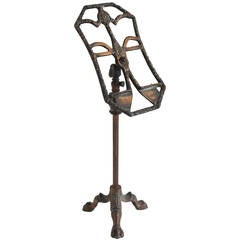 Antique Copper Shoe Display Stand