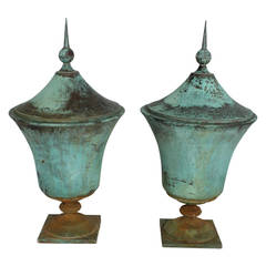 Antique French Copper Urns