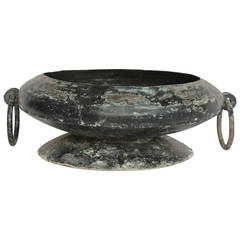Large Antique Metal Urn Large Antique Metal Urn