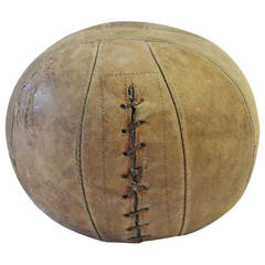 Antique Leather Medicine Ball