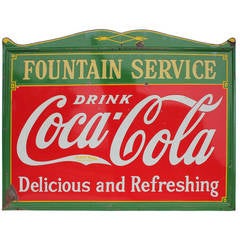 1940s Porcelain "Coca Cola" Sign