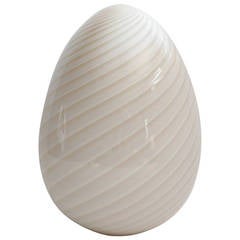 1960s Murano Glass Egg Lamp