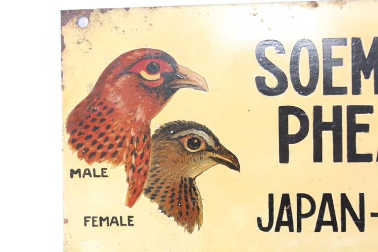 American 1930s Hand-Painted Sign of 