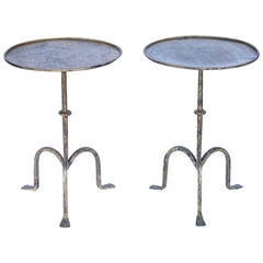 Italian Gold Leaf Martini Tables