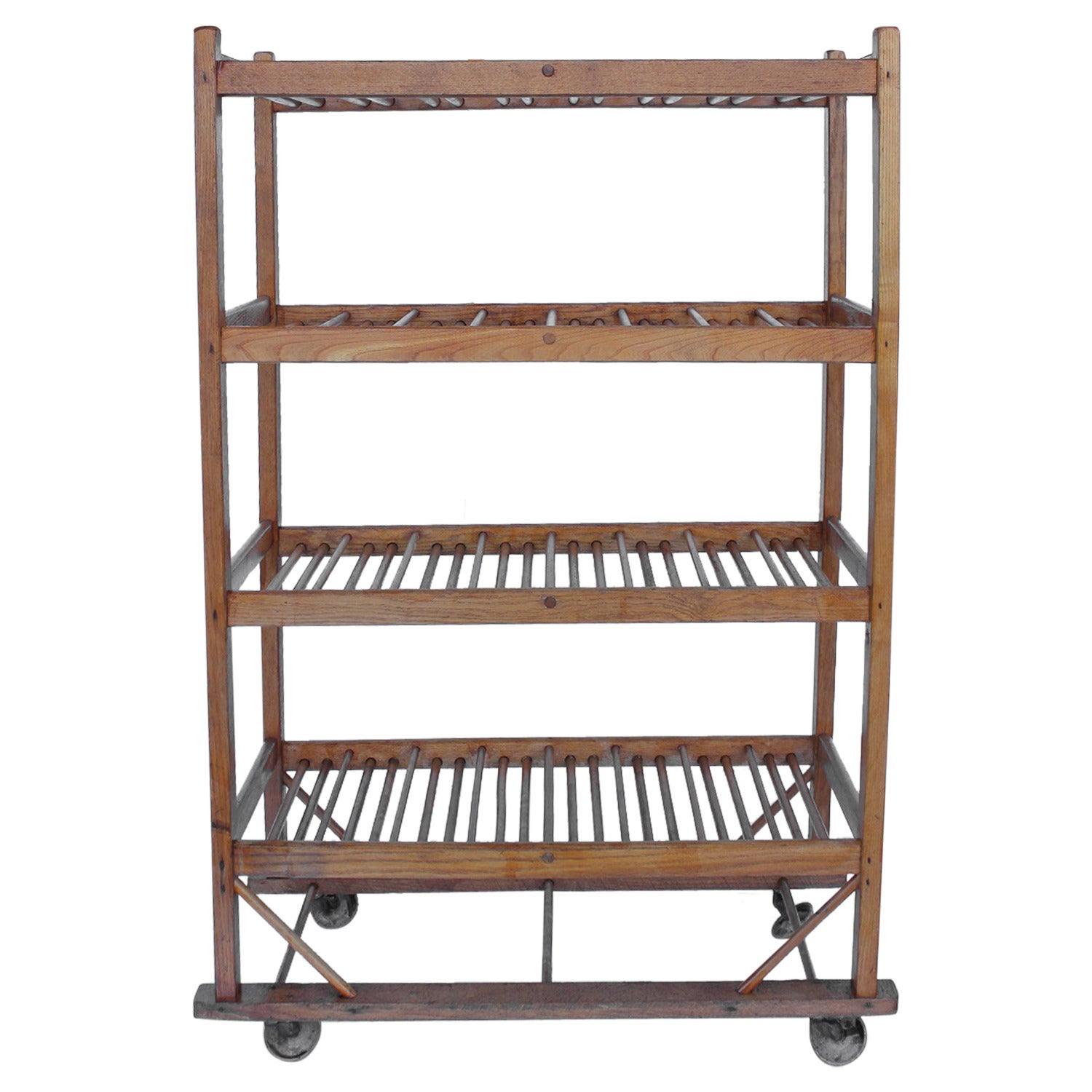 19th Century American Cobbler Wood Rack/Shelves, 4 Available For Sale
