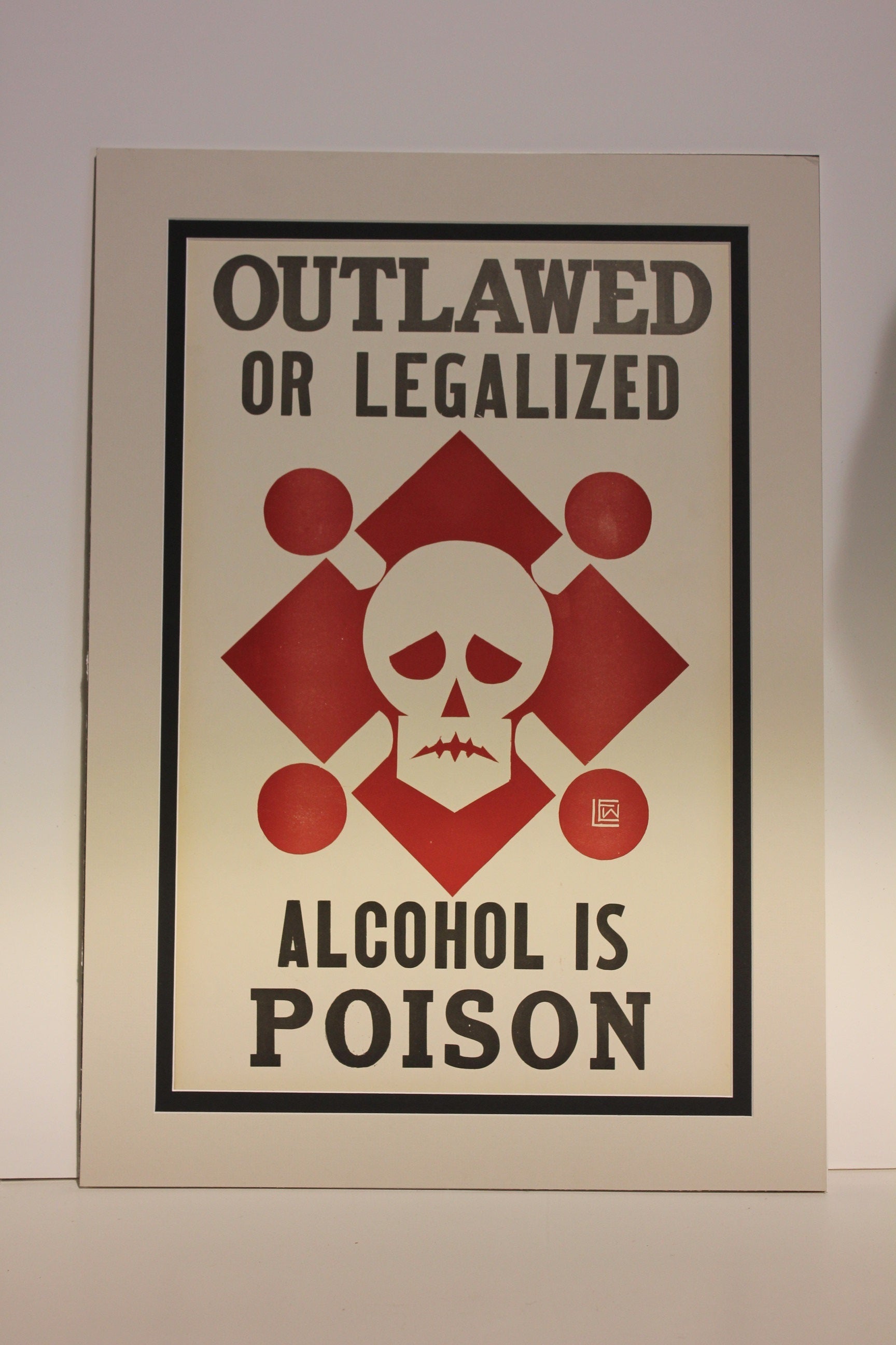 1930's Original Alcohol Poster by L.E.W. For Sale