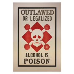 1930's Original Alcohol Poster by L.E.W.