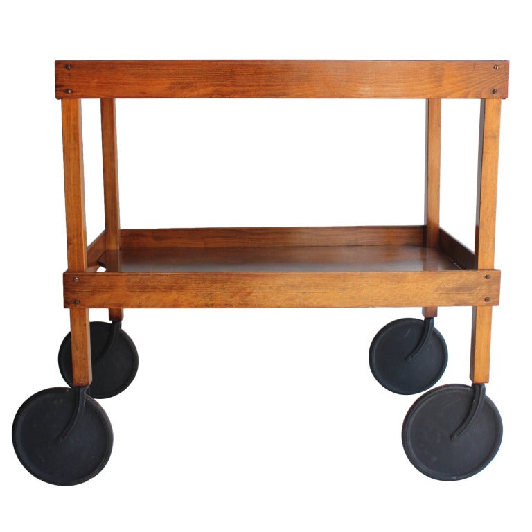 Vintage Library Cart/Tea Cart at 1stDibs antique library cart
