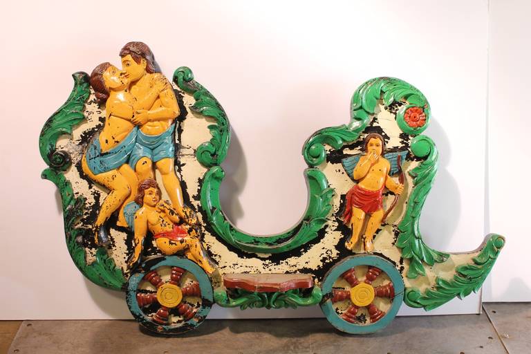 1920s Original Carousel Sled Side