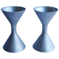 1950s French Willy Guhl's Style Hourglass Planters