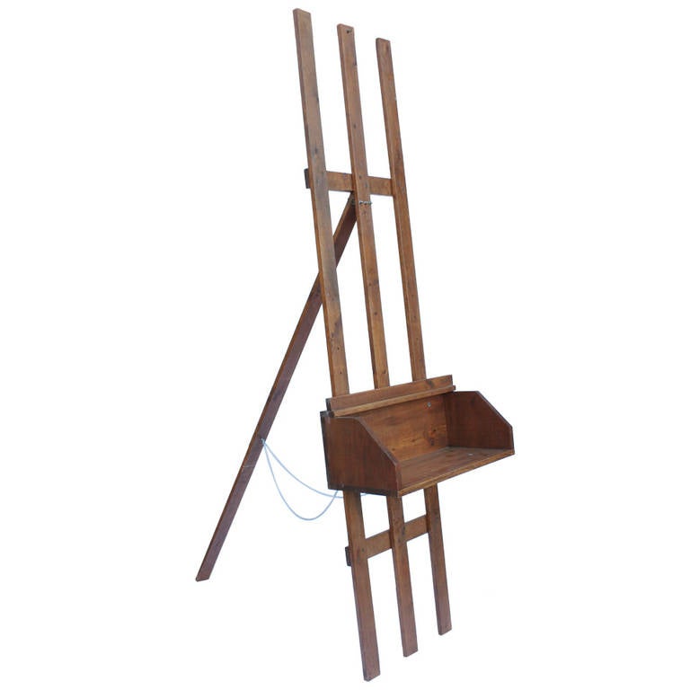 20th Century Adjustable Painters Easel For Sale at 1stdibs