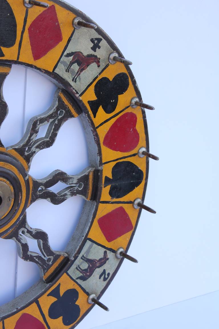 antique carnival wheel