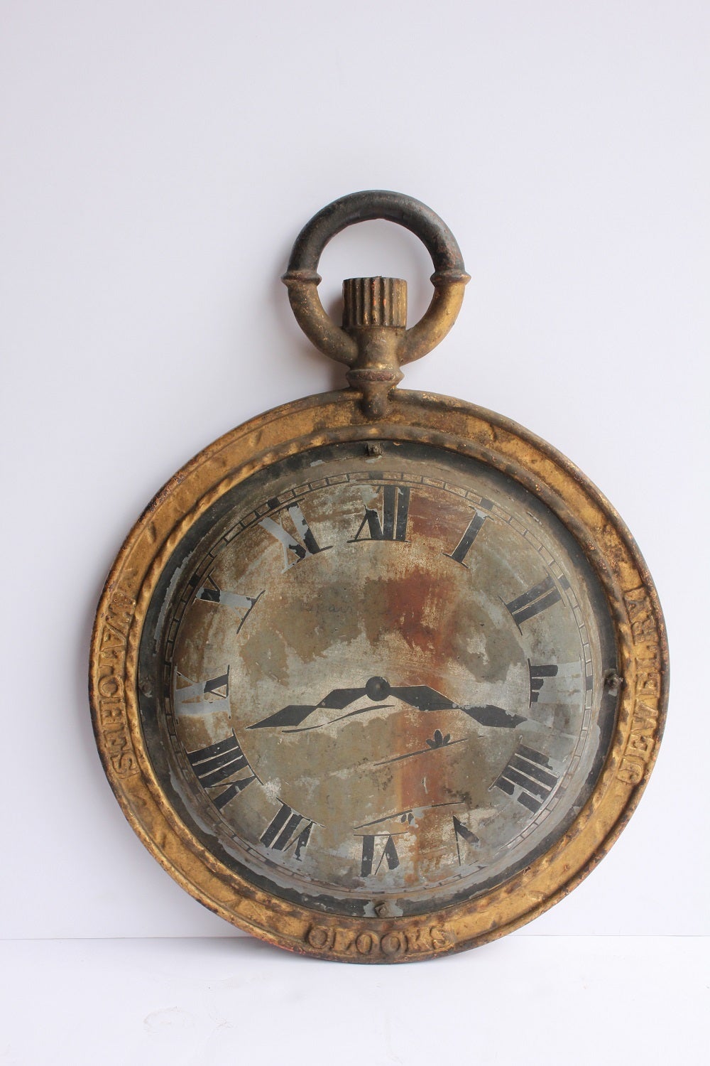 19th Century American Double Sided Watch Maker Trade Sign