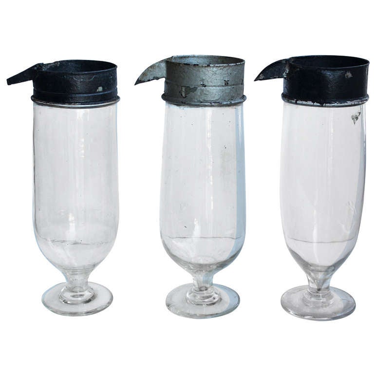 Large Antique Apothecary Glass Jars For Sale at 1stdibs