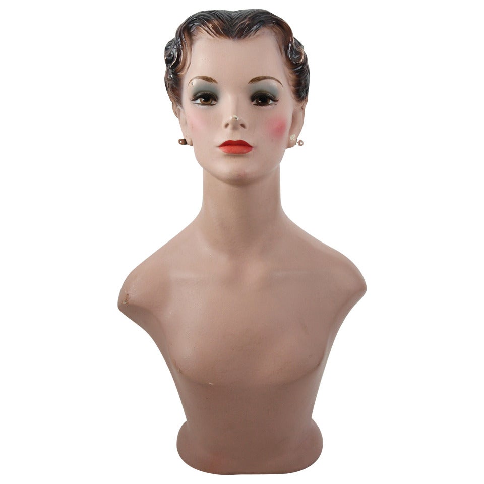 1930s Hand-Painted Mannequin For Sale