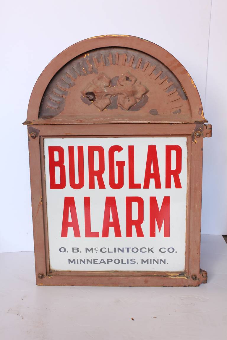 Early 1900s bank vault burglar alarm by O.B. McClintock Company.