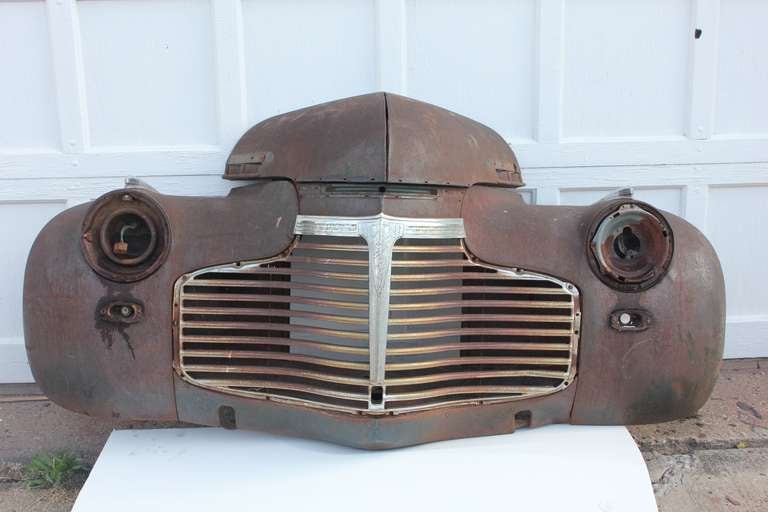 Great find. 1940's original Chevrolet car grill.