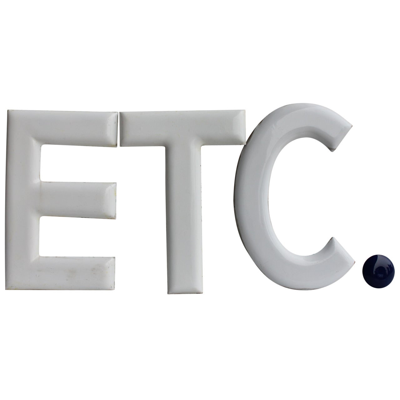 1930's " ETC." Porcelain Sign