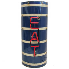 Red Neon " Eat " Sign