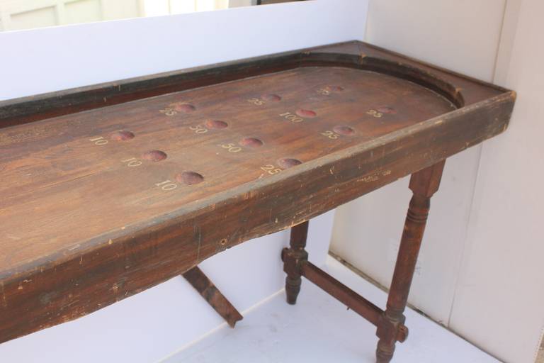 American Antique Brunswick Shuffleboard Game Table or Board